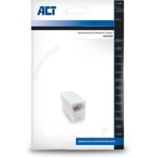 ACT AC4105 tussenstuk voor kabels RJ-45 Wit