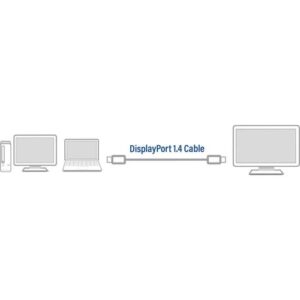 ACT AC4071 DisplayPort kabel 1 m Zwart