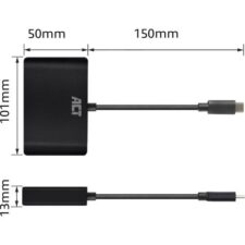 ACT USB-C – Docking HDMI 4K @ 30Hz VGA US