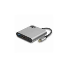 ACT AC7022 USB-C naar HDMI female adapter met PD Pass-Through 60W, 4K, USB-A