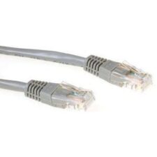 ACT Grijze 1 meter UTP CAT5E patchkabel met RJ45 connectoren