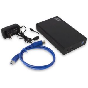 ACT AC1405 behuizing voor opslagstations HDD-/SSD-behuizing Zwart 3.5″