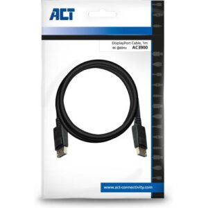 ACT AC3900 DisplayPort kabel 1 m Zwart