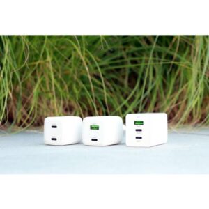 Mobiparts GaN Wall Charger USB-Cx2/USB-A3.0/QC 65W Wit