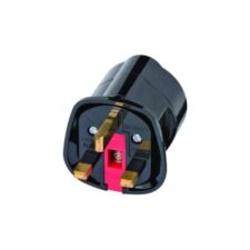 Brennenstuhl Travel Adapter earthed/GB netstekker adapter Type G (VK) Type F Zwart