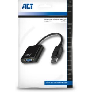 ACT DisplayPort naar VGA female adapter, Zip Bag