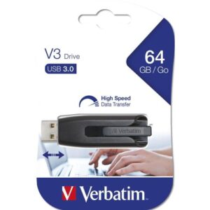 Verbatim V3 – USB-Stick 3.0 64 GB – Zwart