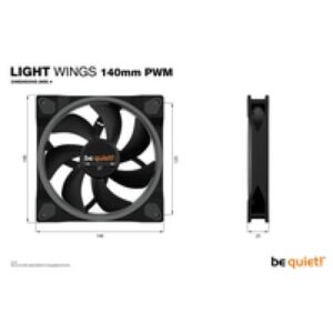 be quiet! Light Wings | 140mm PWM Computer behuizing Ventilator 14 cm Zwart 1 stuk(s)