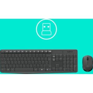 Logitech MK235 toetsenbord RF Draadloos QWERTY US International Grijs