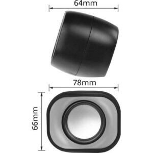 Eminent EM3513 luidspreker set 6 W Zwart 2.0 kanalen