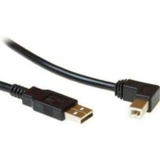 ACT USB 2.0 aansluitkabel USB a male – USB B male (haaks)