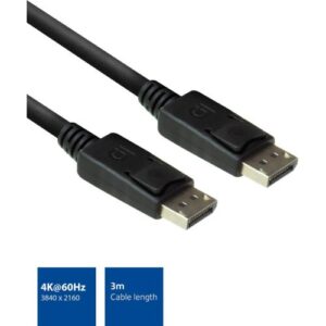 ACT AC3903 DisplayPort kabel 3 m Zwart