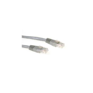 ACT Grijze 0,5 meter UTP CAT5E patchkabel met RJ45 connectoren