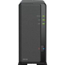 Synology DiskStation DS124 data-opslag-server NAS Desktop Ethernet LAN Zwart RTD1619B