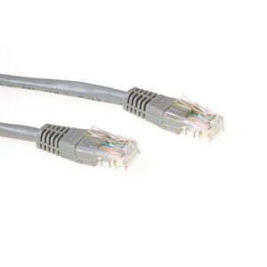 ACT Grijze 3 meter UTP CAT6 patchkabel met RJ45 connectoren