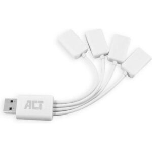 ACT AC6210 interface hub USB 3.2 Gen 1 (3.1 Gen 1) Type-A 480 Mbit/s Wit