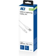 ACT AC3012 Lightning-kabel 2 m Wit