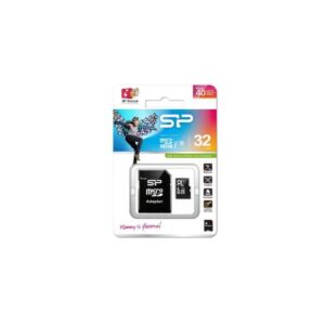 Silicon Power 16GB MicroSDHC Class10 UHS-1 incl. SD-adapter Zwart