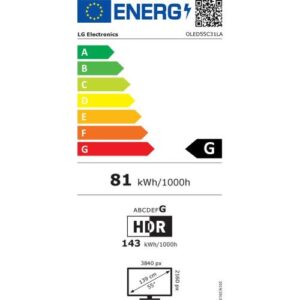 LG OLED evo C3 55Inch 2023 OLED 4K 120Hz 0,1MS