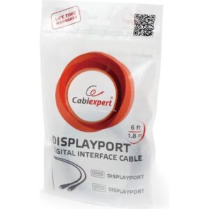 Gembird CC-DP2-6 DisplayPort kabel 1,8 m Zwart