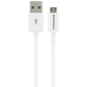 Mobiparts Micro USB naar USB Kabel 2.4A 3m Wit (Bulk)