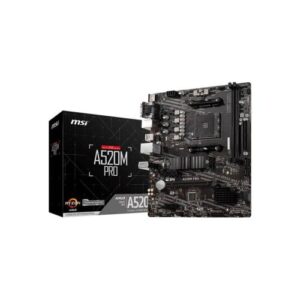 MSI A520M PRO moederbord AMD A520 Socket AM4 micro ATX