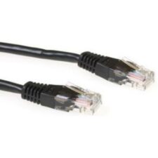 ACT Zwarte 2 meter UTP CAT5E patchkabel met RJ45 connectoren