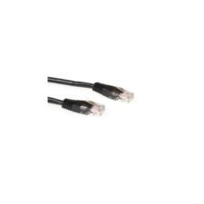 ACT Zwarte 0,5 meter UTP CAT5E patchkabel met RJ45 connectoren