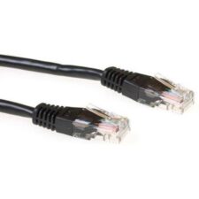 ACT Zwarte 2 meter UTP CAT6 patchkabel met RJ45 connectoren