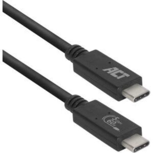 ACT AC7401 USB-kabel 1 m USB 3.2 Gen 1 (3.1 Gen 1) USB C Zwart