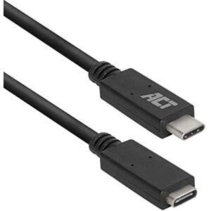 ACT AC7412 USB-kabel 2 m USB 3.2 Gen 1 (3.1 Gen 1) USB C Zwart