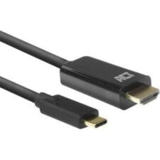 ACT AC7315 video kabel adapter 2 m USB Type-C HDMI Type A (Standaard) Zwart